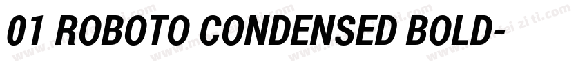 01 ROBOTO CONDENSED BOLD字体转换